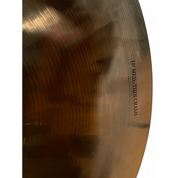 Used Wuhan 19in WESTERN MEDIUM THIN CRASH Cymbal