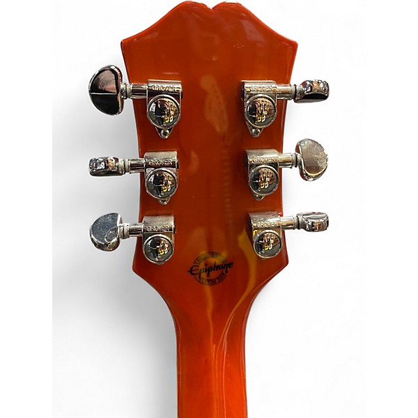 Used Epiphone Wildkat with Bigsby Trans Orange Hollow Body Electric Guitar