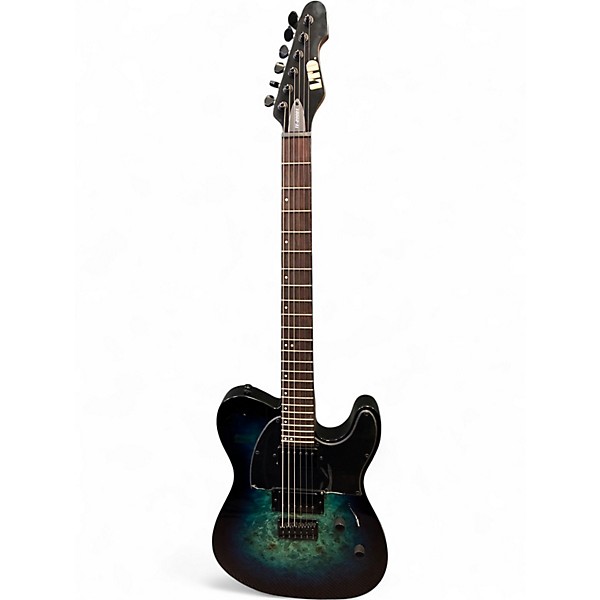 Used ESP LTD TE2000X Blue Burst Solid Body Electric Guitar