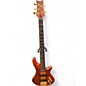 Used Schecter Guitar Research Stiletto Studio 5 String Amber Electric Bass Guitar thumbnail