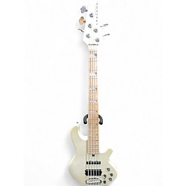 Used Lakland 55-02 Skyline Series 5 String Custom Blizzard Pearl Electric Bass Guitar