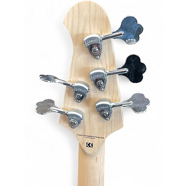 Used Lakland 55-02 Skyline Series 5 String Custom Blizzard Pearl Electric Bass Guitar