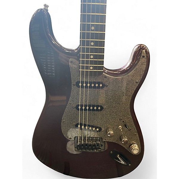 Used Squier Bullet Stratocaster WINE SPARKLE Solid Body Electric Guitar