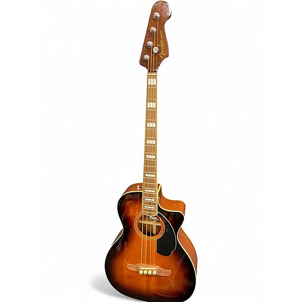Used Fender Kingman 4-String Sunburst Acoustic Bass Guitar