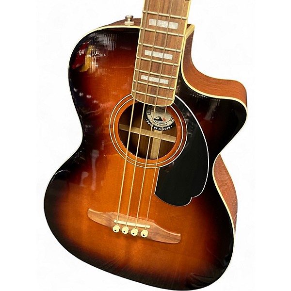 Used Fender Kingman 4-String Sunburst Acoustic Bass Guitar