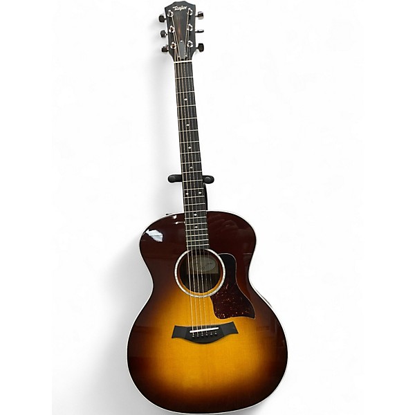 Used Taylor 214E DLX Sunburst Acoustic Electric Guitar