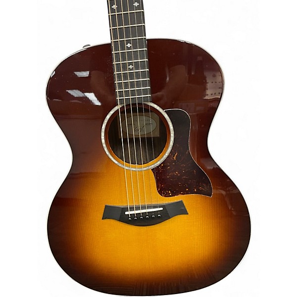Used Taylor 214E DLX Sunburst Acoustic Electric Guitar