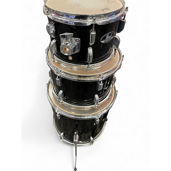 Used Pearl 5 Piece ROADSHOW Black Drum Kit