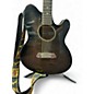 Used Ibanez TCY10E Talman Trans Black Acoustic Electric Guitar