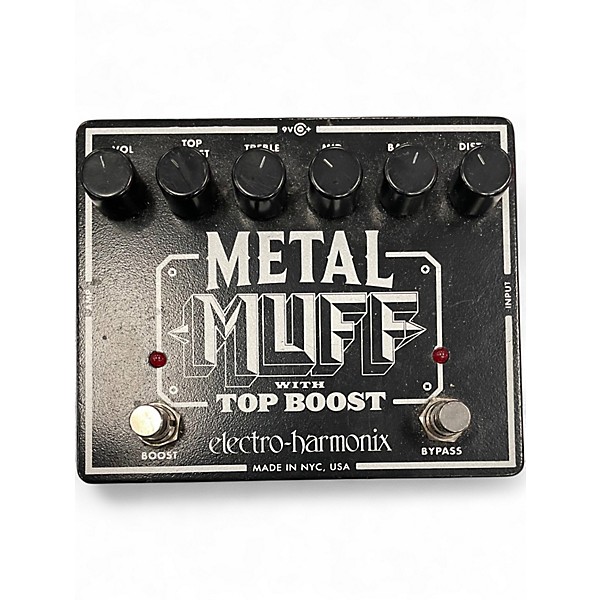 Used Electro-Harmonix Metal Muff Distortion With Top Boost Effect Pedal
