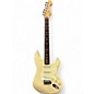 Used 1995 Fender Squier Series Stratocaster White Solid Body Electric Guitar thumbnail