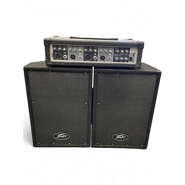 Used Peavey PV I4B MIXER AND TWO PVI10 SPEAKERS Sound Package