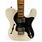 Used Squier Classic Vibe Telecaster Thinline Olympic White Hollow Body Electric Guitar