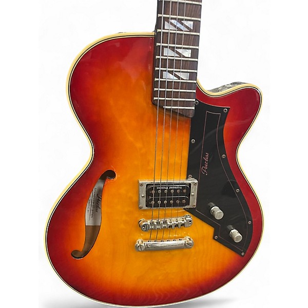Used PEERLESS Retromatic P1 2 Color Sunburst Hollow Body Electric Guitar