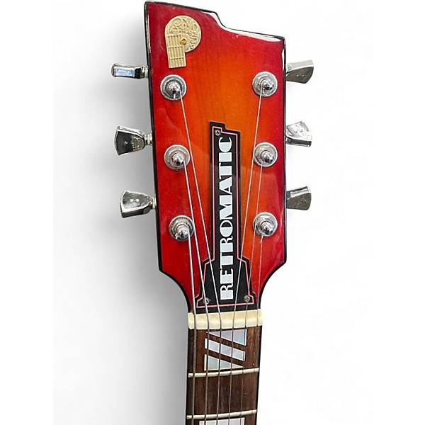 Used PEERLESS Retromatic P1 2 Color Sunburst Hollow Body Electric Guitar