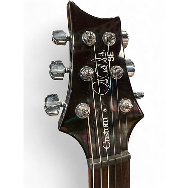 Used PRS SE Custom 24 Black Gold Sunburst Solid Body Electric Guitar