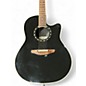 Used Ovation 1771LX Standard Balladeer Black Acoustic Electric Guitar