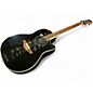 Used Ovation 1771LX Standard Balladeer Black Acoustic Electric Guitar
