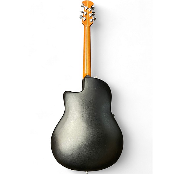 Used Ovation 1771LX Standard Balladeer Black Acoustic Electric Guitar
