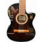 Used Ibanez GA35TCE-DVS dark violin burst Classical Acoustic Electric Guitar
