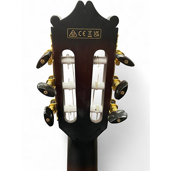 Used Ibanez GA35TCE-DVS dark violin burst Classical Acoustic Electric Guitar