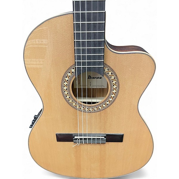Used Ibanez GA34STCE Natural Classical Acoustic Electric Guitar