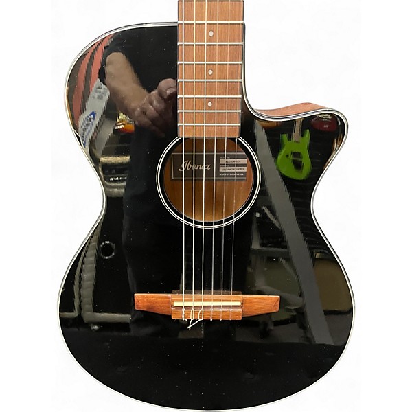 Used Ibanez AEG50N Black Classical Acoustic Electric Guitar