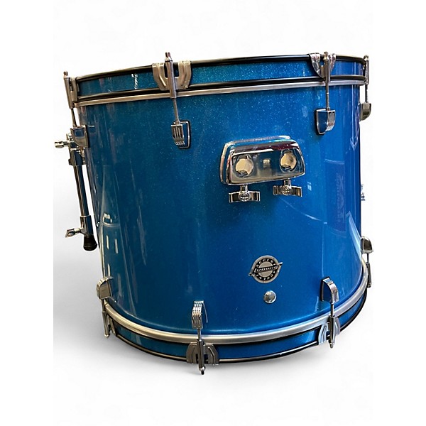 Used Ludwig 5 Piece Accent blue Drum Kit