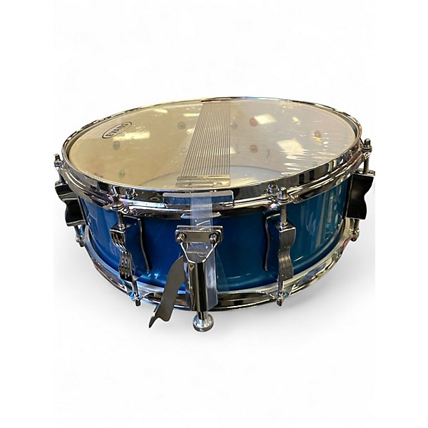Used Ludwig 5 Piece Accent blue Drum Kit