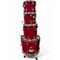 Used Ludwig 4 Piece rocker kit fire engine red Drum Kit thumbnail