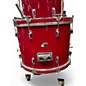 Used Ludwig 4 Piece rocker kit fire engine red Drum Kit