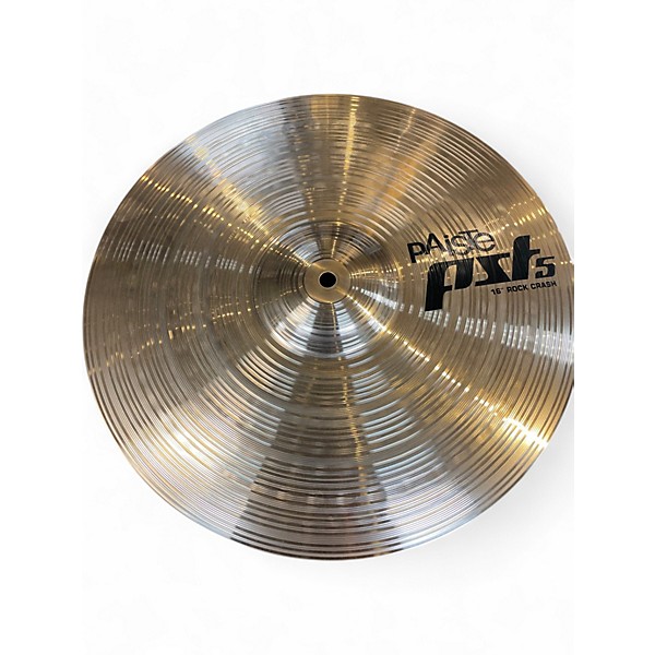Used Paiste 16in pst5 rock crash Cymbal 36 | Guitar Center