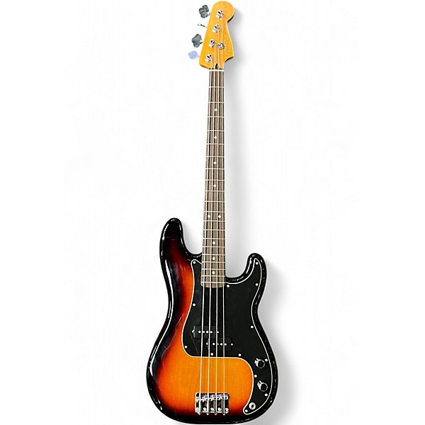 Used 2025 Fender Player II Precision 3 Tone Sunburst Electric Bass Guitar