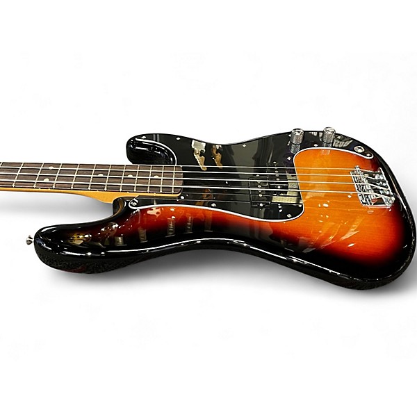 Used 2025 Fender Player II Precision 3 Tone Sunburst Electric Bass Guitar
