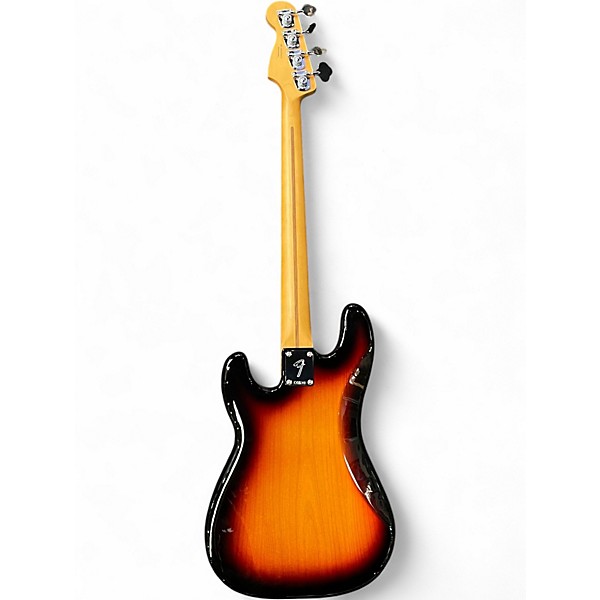 Used 2025 Fender Player II Precision 3 Tone Sunburst Electric Bass Guitar