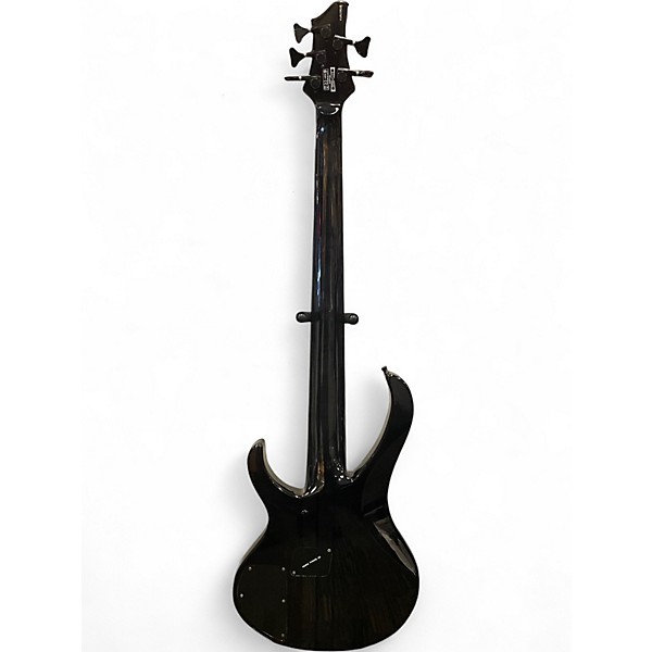 Used 2007 Ibanez BTB575FM Trans Black Electric Bass Guitar