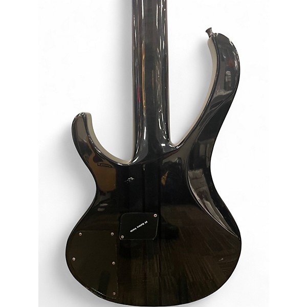 Used 2007 Ibanez BTB575FM Trans Black Electric Bass Guitar