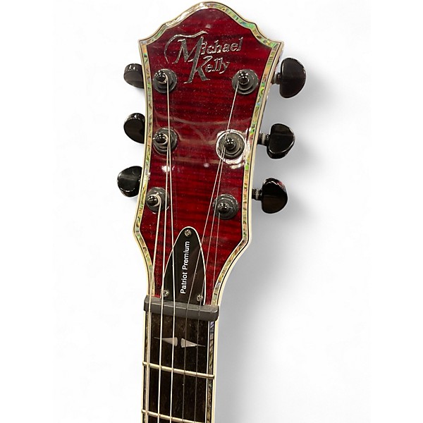 Used Michael Kelly Patriot Premium Blood Red Solid Body Electric Guitar