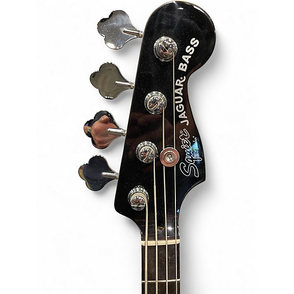 Used Squier Vintage Modified Jaguar Bass Special Black Electric Bass Guitar
