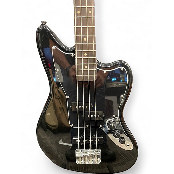 Used Squier Vintage Modified Jaguar Bass Special Black Electric Bass Guitar