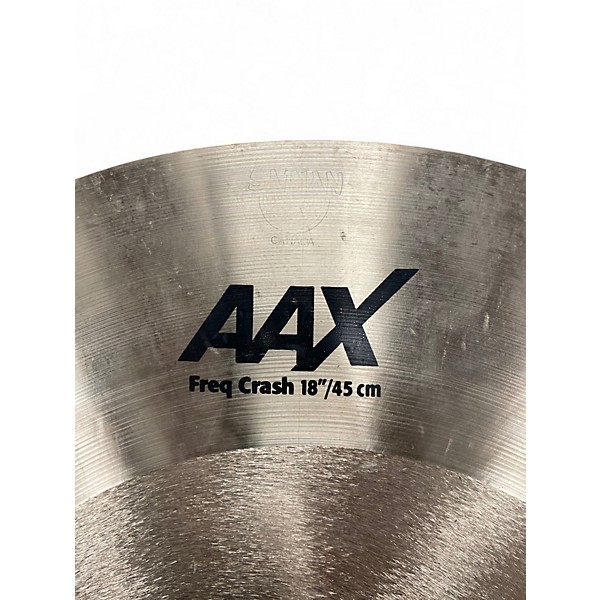 Used SABIAN 18in AAX Frequency Crash Cymbal