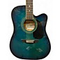 Used Johnson JG-650-TBL BLUE Acoustic Electric Guitar