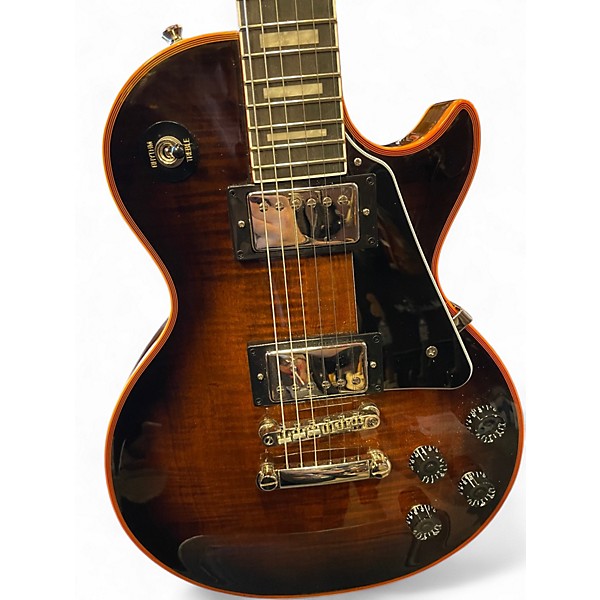 Used Epiphone Les Paul Custom Widow orange burst Solid Body Electric Guitar