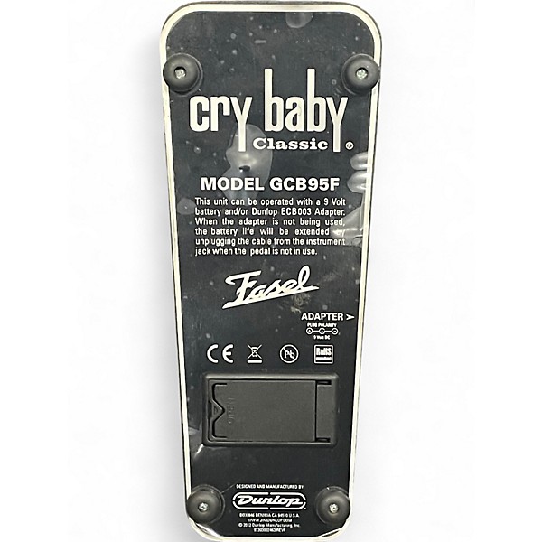 Used Dunlop GCB95F Crybaby Classic Wah With Fasel Inductor Effect Pedal