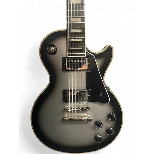 Used Epiphone Les Paul Custom Silverburst Solid Body Electric Guitar