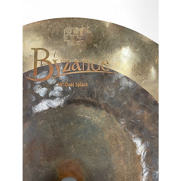 Used MEINL 10in BYZANCE DUAL SPLASH Cymbal