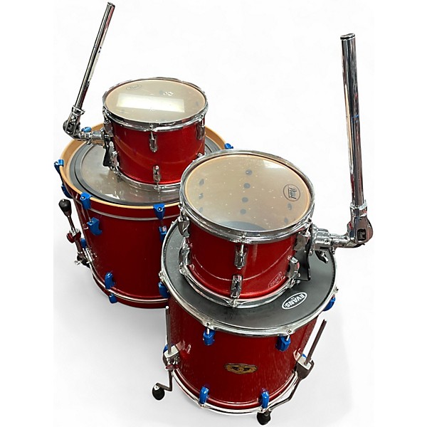 Used Pearl 4 Piece Vision RED AND BLUE Drum Kit