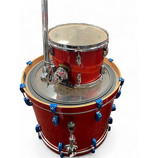 Used Pearl 4 Piece Vision RED AND BLUE Drum Kit