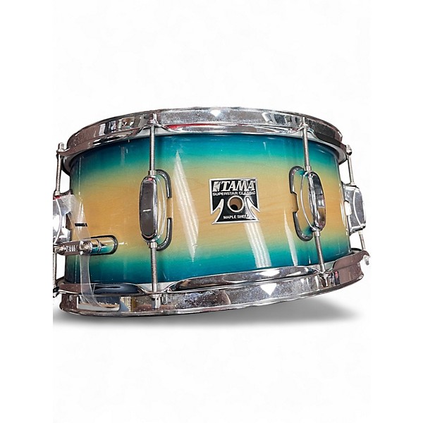 Used TAMA 14X6.5 Superstar Snare CARIBBEAN BURST Drum