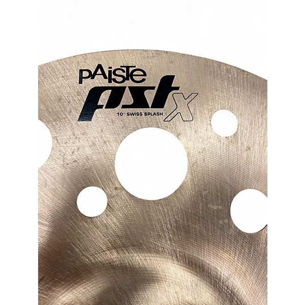 Used Paiste 10in PST X SWISS SPLASH Cymbal